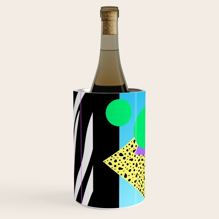 Memphis pattern 132 - 80s / 90s Retro Wine Chiller Gallery Image 2