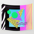 Memphis pattern 132 - 80s / 90s Retro Wall Tapestry Gallery Image 4