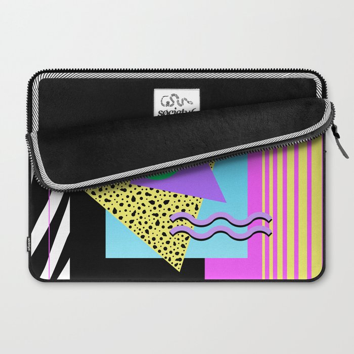 Memphis pattern 132 - 80s / 90s Retro Laptop Sleeve Gallery Image 2
