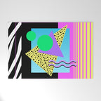 Memphis pattern 132 - 80s / 90s Retro Welcome Mat Gallery Image 1