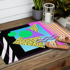 Memphis pattern 132 - 80s / 90s Retro Outdoor Rug Gallery Image 2