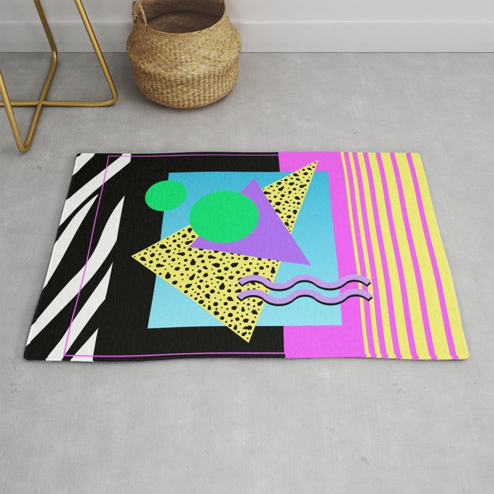 Memphis pattern 132 - 80s / 90s Retro Rug Gallery Image 1