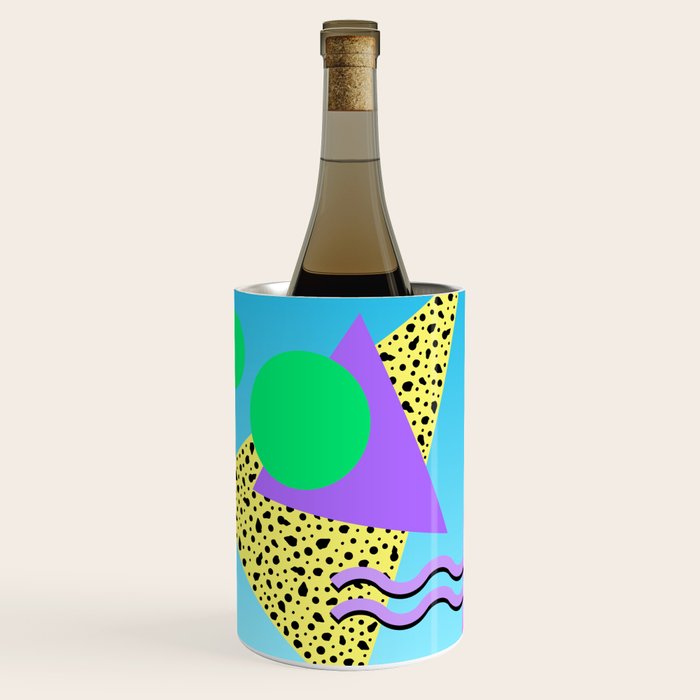 Memphis pattern 132 - 80s / 90s Retro Wine Chiller Gallery Image 1