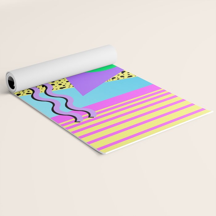 Memphis pattern 132 - 80s / 90s Retro Yoga Mat Gallery Image 2