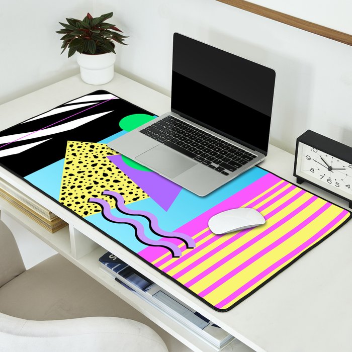 Memphis pattern 132 - 80s / 90s Retro Desk Mat Gallery Image 2