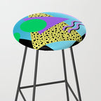 Memphis pattern 132 - 80s / 90s Retro Stool Gallery Image 2