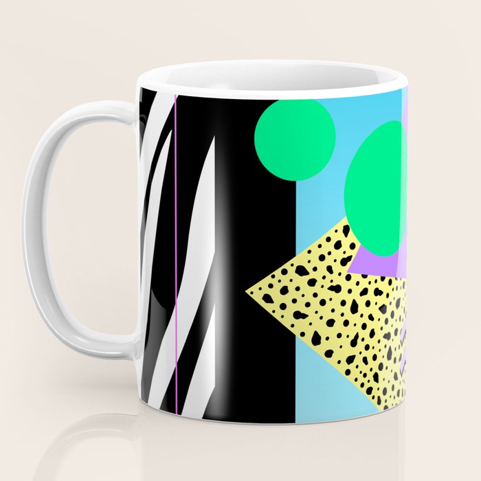 Memphis pattern 132 - 80s / 90s Retro Coffee Mug Gallery Image 3
