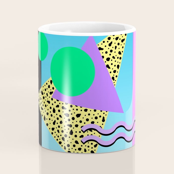 Memphis pattern 132 - 80s / 90s Retro Coffee Mug Gallery Image 4