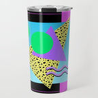 Memphis pattern 132 - 80s / 90s Retro Travel Mug Gallery Image 1
