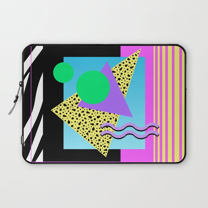 Memphis pattern 132 - 80s / 90s Retro Laptop Sleeve Gallery Image 1