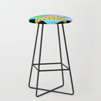 Memphis pattern 132 - 80s / 90s Retro Stool Gallery Image 1