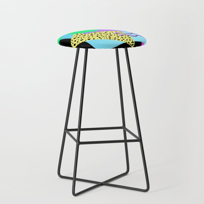 Memphis pattern 132 - 80s / 90s Retro Stool Gallery Image 1