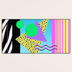 Memphis pattern 132 - 80s / 90s Retro Desk Mat Gallery Image 3