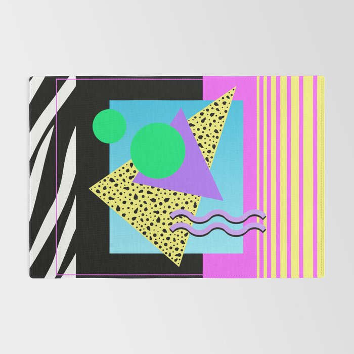 Memphis pattern 132 - 80s / 90s Retro Rug Gallery Image 2