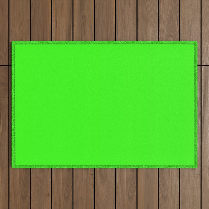 Neon Green Outdoor Rug Gallery Image 1
