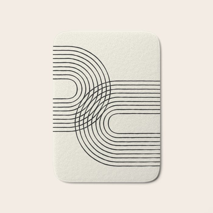 Arch duo 2 Mid century modern Bath Mat Gallery Image 1