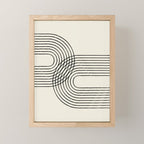 Arch duo 2 Mid century modern Mini Art Print Gallery Image 1