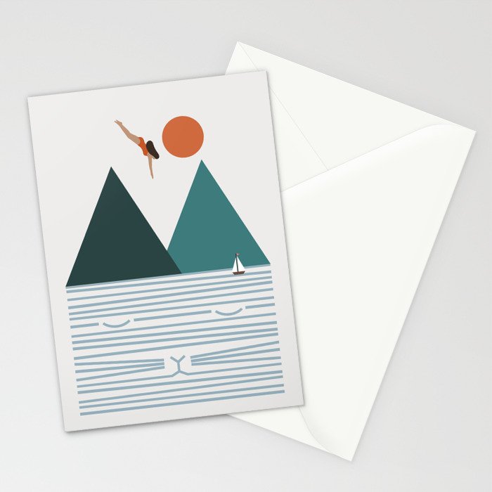 Cat Landscape 83 Stationery Card Gallery Image 2