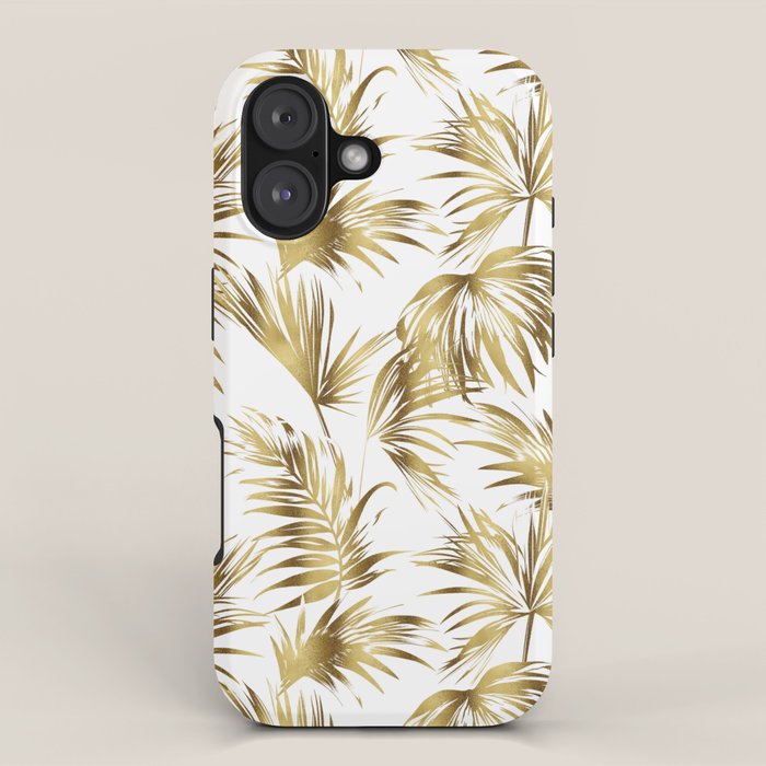 Golden palms iPhone Case Gallery Image 1