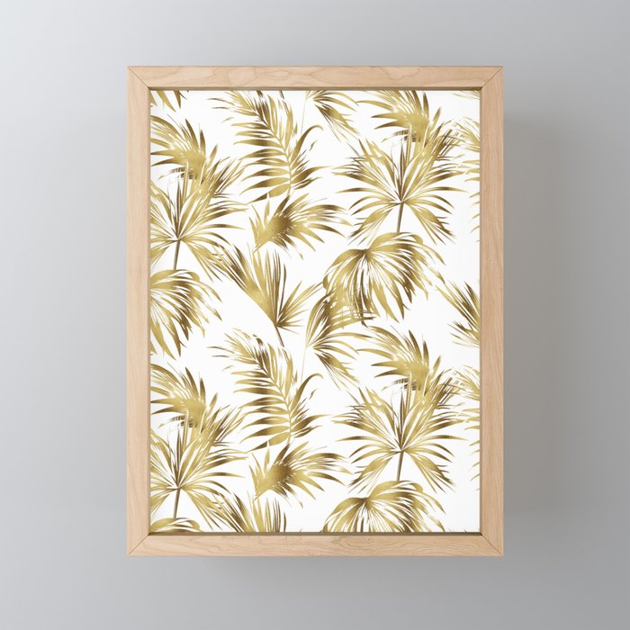 Golden palms Mini Art Print Gallery Image 1