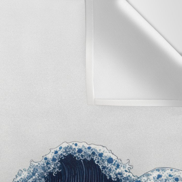 Japanese Wall Art Wave Poster Ocean Wall Art Minimalist Print Blue Japandi Art Wabi Sabi Painting Wall Tapestry Gallery Image 3