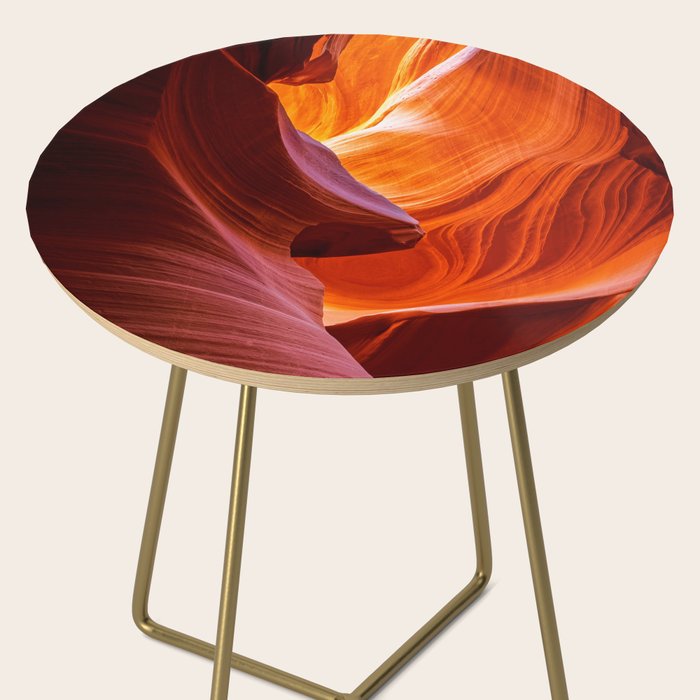 A Sculpture Of Nature Antelope Canyon Arizona Landscape Side Table Gallery Image 2