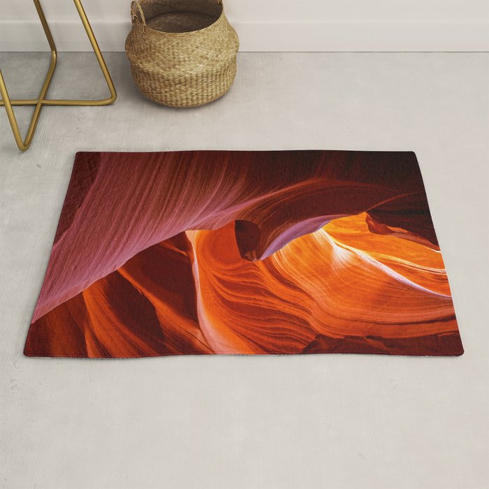 A Sculpture Of Nature Antelope Canyon Arizona Landscape Rug Gallery Image 1
