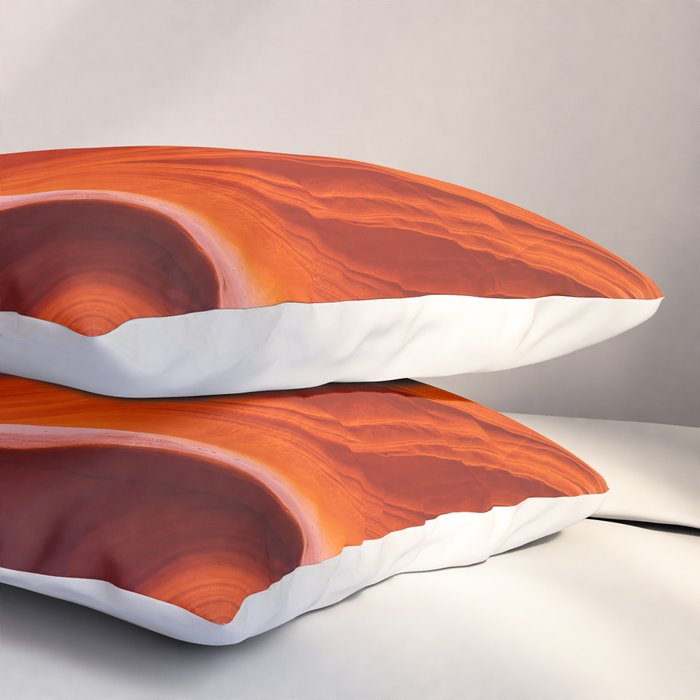 A Sculpture Of Nature Antelope Canyon Arizona Landscape Pillow Sham Gallery Image 3