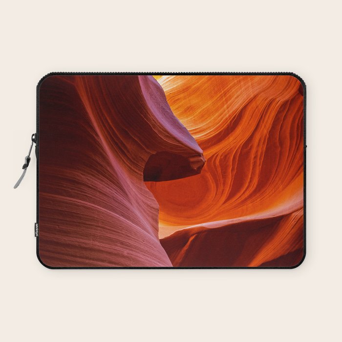 A Sculpture Of Nature Antelope Canyon Arizona Landscape Laptop Sleeve Gallery Image 1