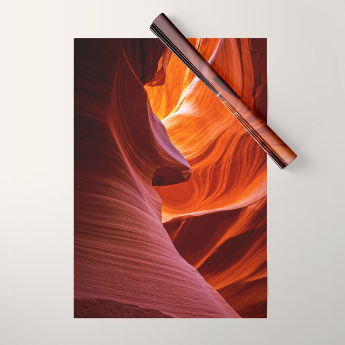 A Sculpture Of Nature Antelope Canyon Arizona Landscape Wrapping Paper Gallery Image 1