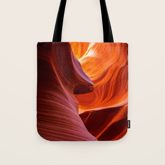 A Sculpture Of Nature Antelope Canyon Arizona Landscape Tote Bag Gallery Image 1