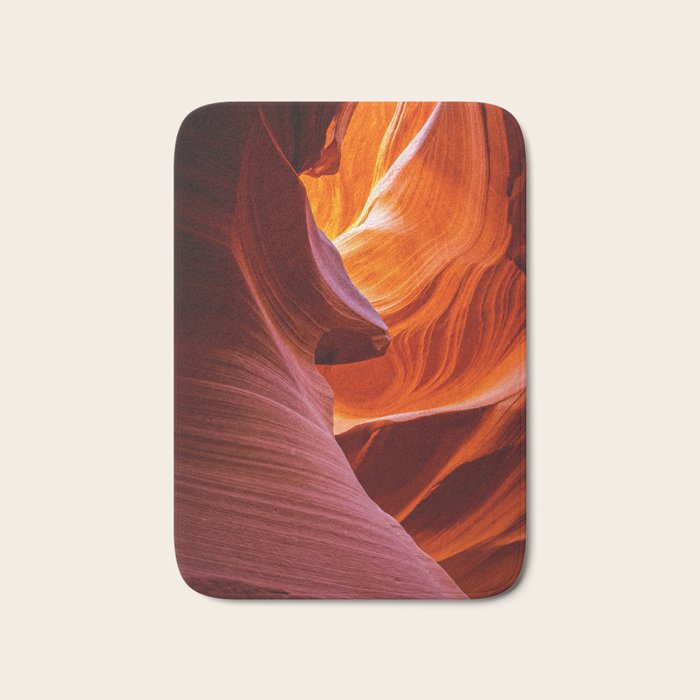 A Sculpture Of Nature Antelope Canyon Arizona Landscape Bath Mat Gallery Image 1