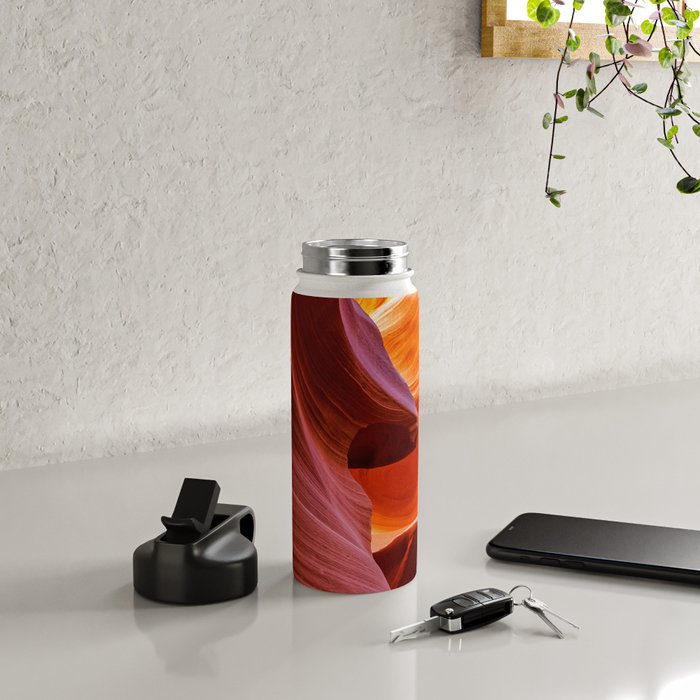 A Sculpture Of Nature Antelope Canyon Arizona Landscape Water Bottle Gallery Image 4