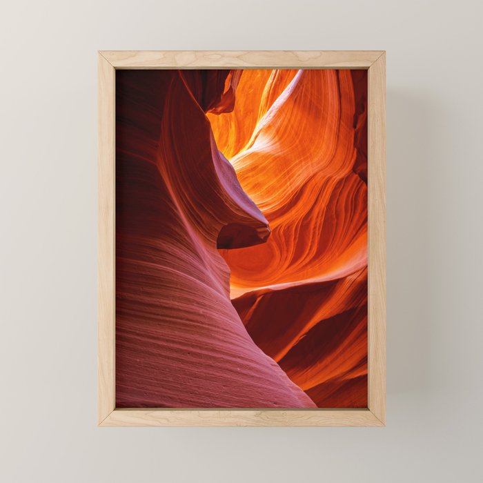 A Sculpture Of Nature Antelope Canyon Arizona Landscape Mini Art Print Gallery Image 1