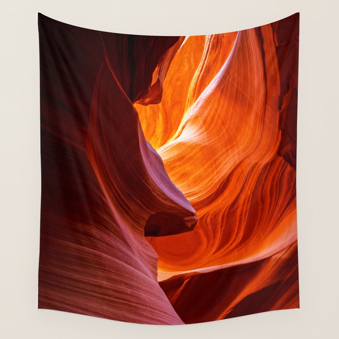 A Sculpture Of Nature Antelope Canyon Arizona Landscape Wall Tapestry Gallery Image 4