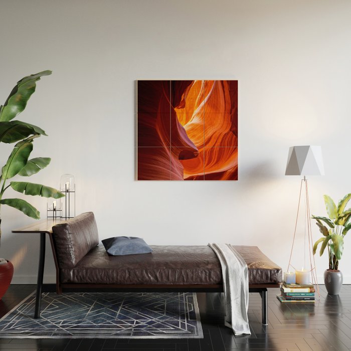 A Sculpture Of Nature Antelope Canyon Arizona Landscape Wood Wall Art Gallery Image 2