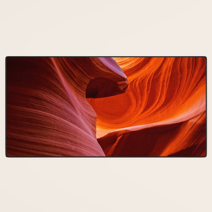 A Sculpture Of Nature Antelope Canyon Arizona Landscape Desk Mat Gallery Image 3