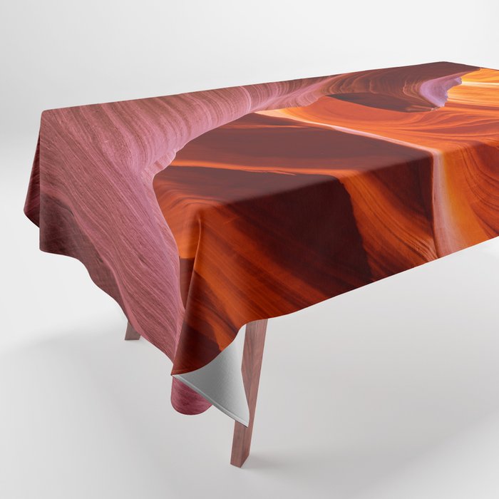 A Sculpture Of Nature Antelope Canyon Arizona Landscape Tablecloth Gallery Image 1