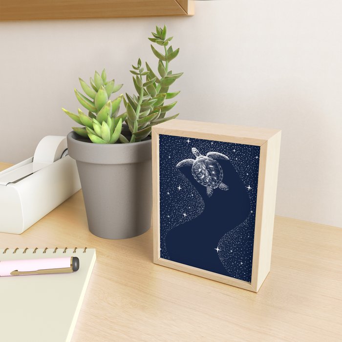 Starry Turtle Mini Art Print Gallery Image 2
