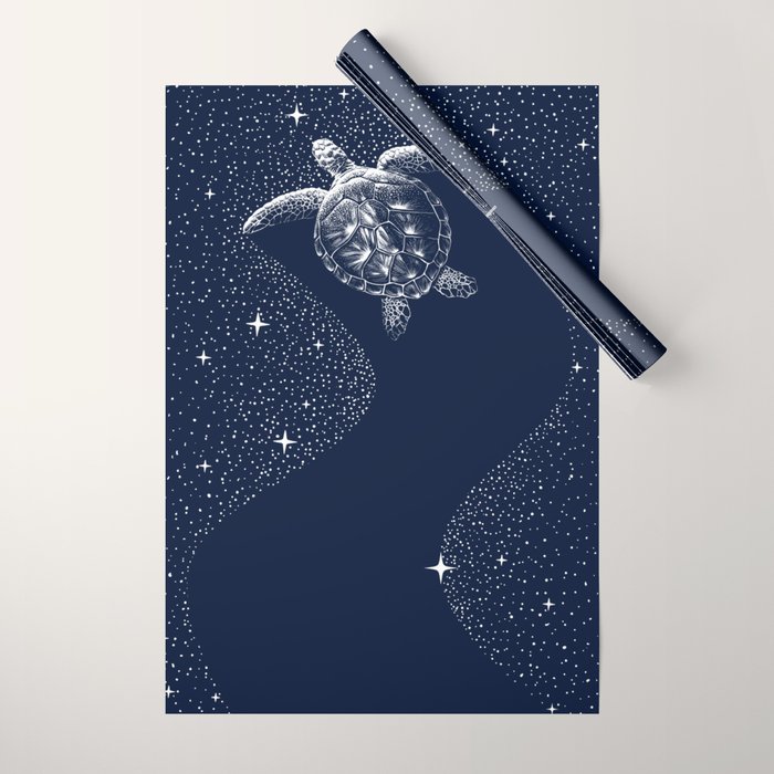 Starry Turtle Wrapping Paper Gallery Image 1