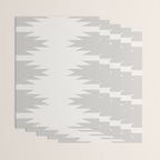 Geometric Southwestern Minimalism - White and Grey Wrapping Paper Gallery Image 3