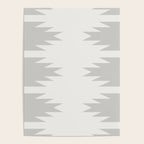 Geometric Southwestern Minimalism - White and Grey Poster Gallery Image 4