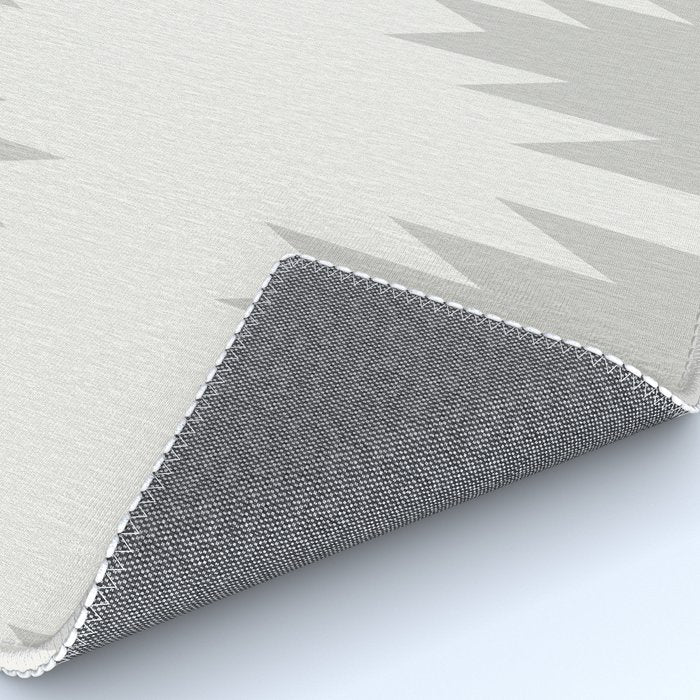 Geometric Southwestern Minimalism - White and Grey Rug Gallery Image 4