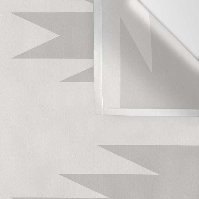 Geometric Southwestern Minimalism - White and Grey Wall Tapestry Gallery Image 3