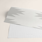 Geometric Southwestern Minimalism - White and Grey Wrapping Paper Gallery Image 2