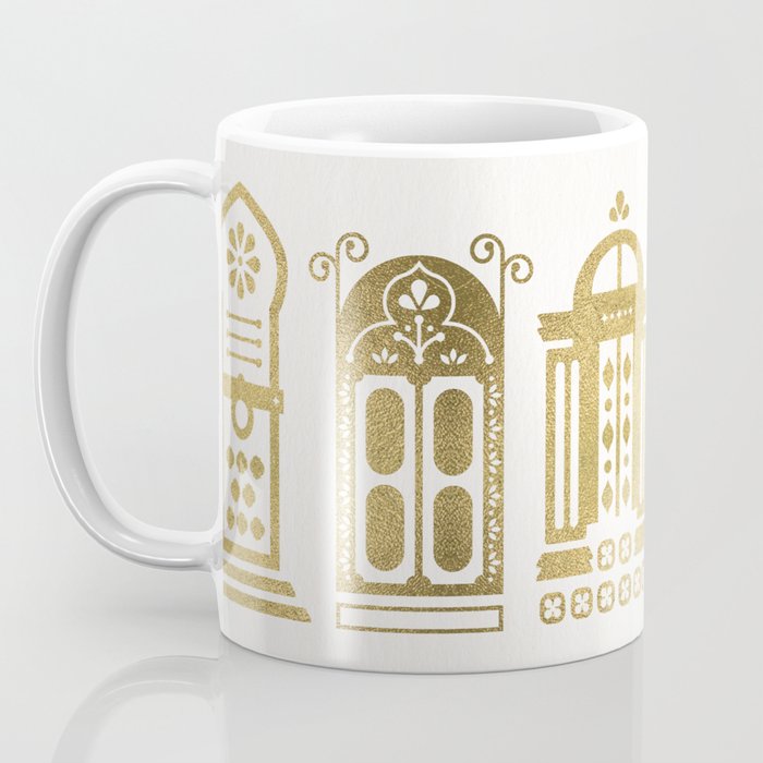 Moroccan Doors - Gold Palette Coffee Mug Gallery Image 3