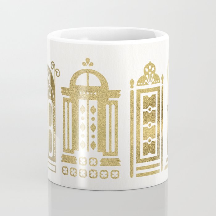 Moroccan Doors - Gold Palette Coffee Mug Gallery Image 4