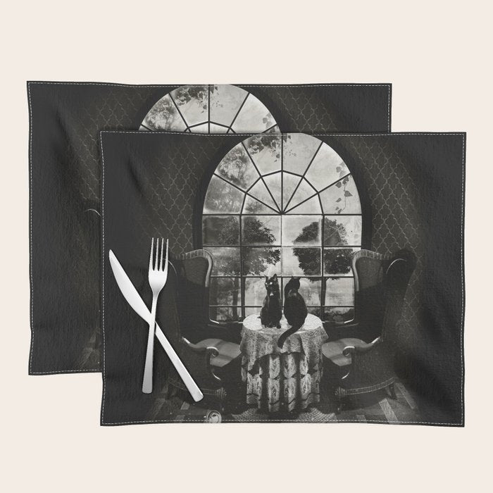Room Skull B&W Placemat Gallery Image 1