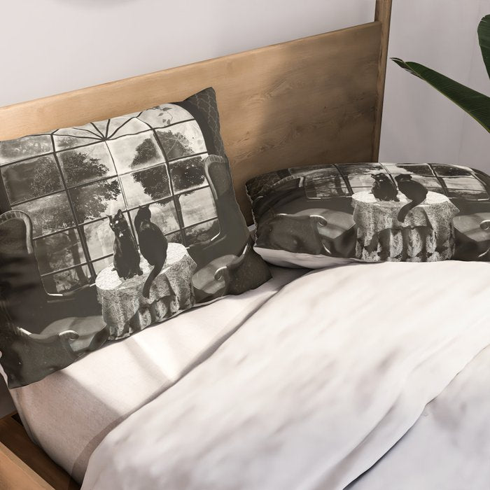 Room Skull B&W Pillow Sham Gallery Image 2