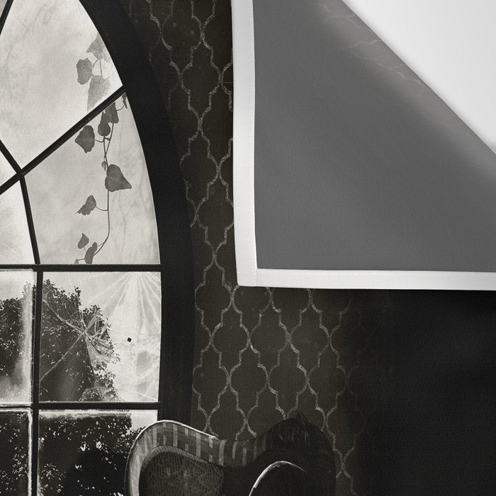 Room Skull B&W Wall Tapestry Gallery Image 3